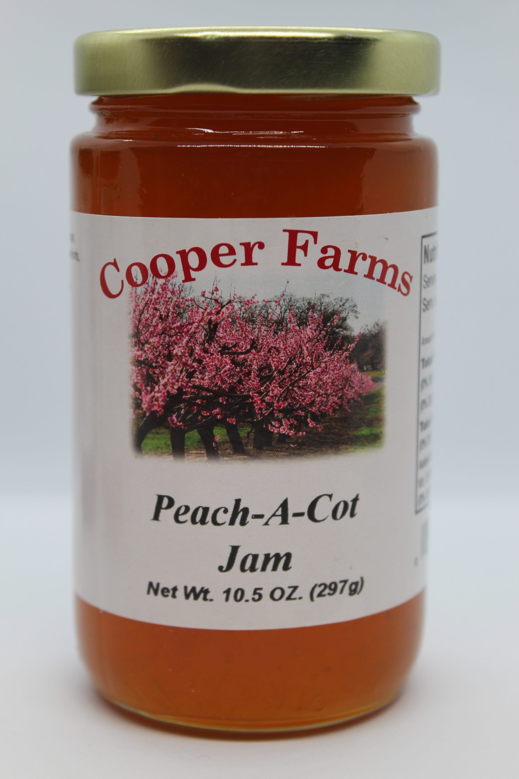 Peach-A-Cot Jam – 10.5 oz – Cooper Farms